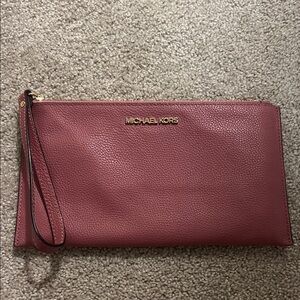 Michael Kors Rose Wristlet Clutch